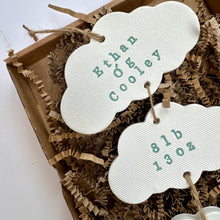 Load image into Gallery viewer, Personalised Clay Baby Cloud set Keepsake
