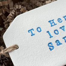 Load and play video in Gallery viewer, Personalised Christmas Gift Tag from Santa - Colour Options
