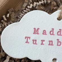Load and play video in Gallery viewer, Personalised Clay Baby Cloud set Keepsake
