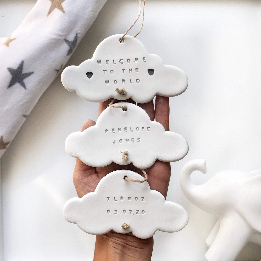 Baby Clouds Wall Hanging