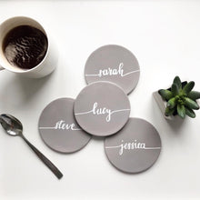 Load image into Gallery viewer, Personalised Grey Coaster
