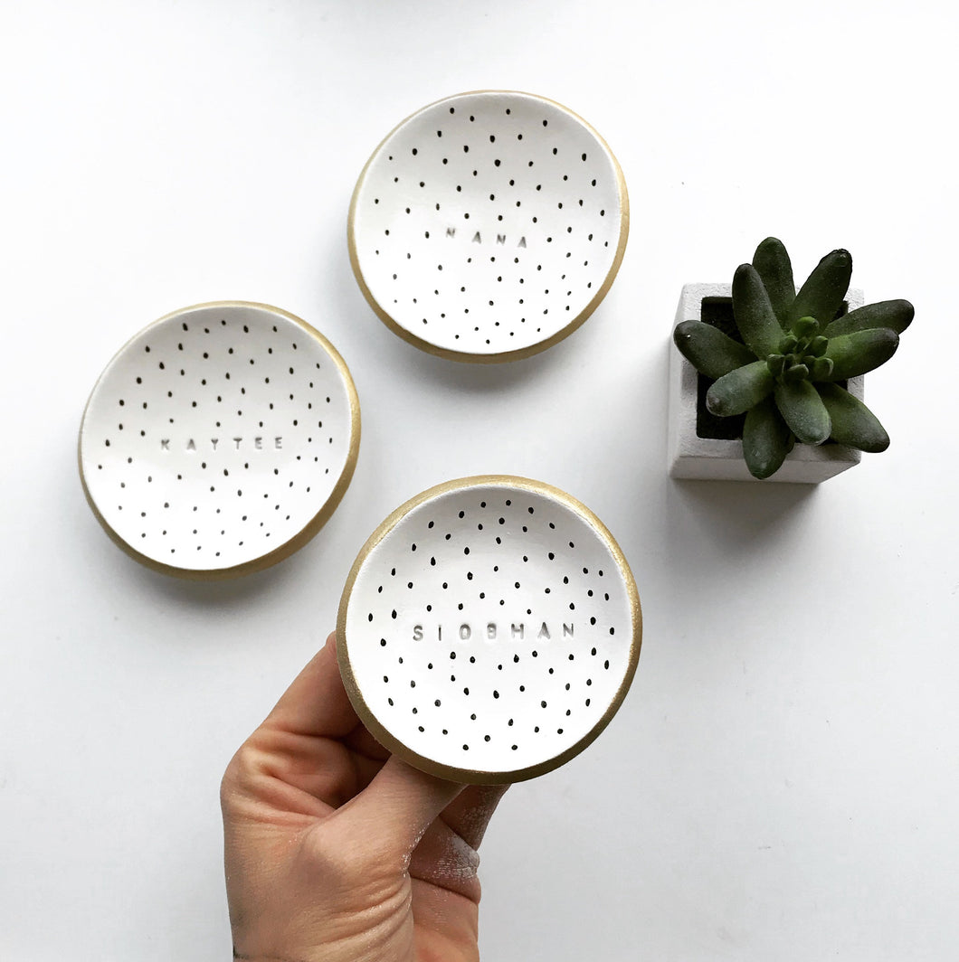 Dotted Trinket Dish