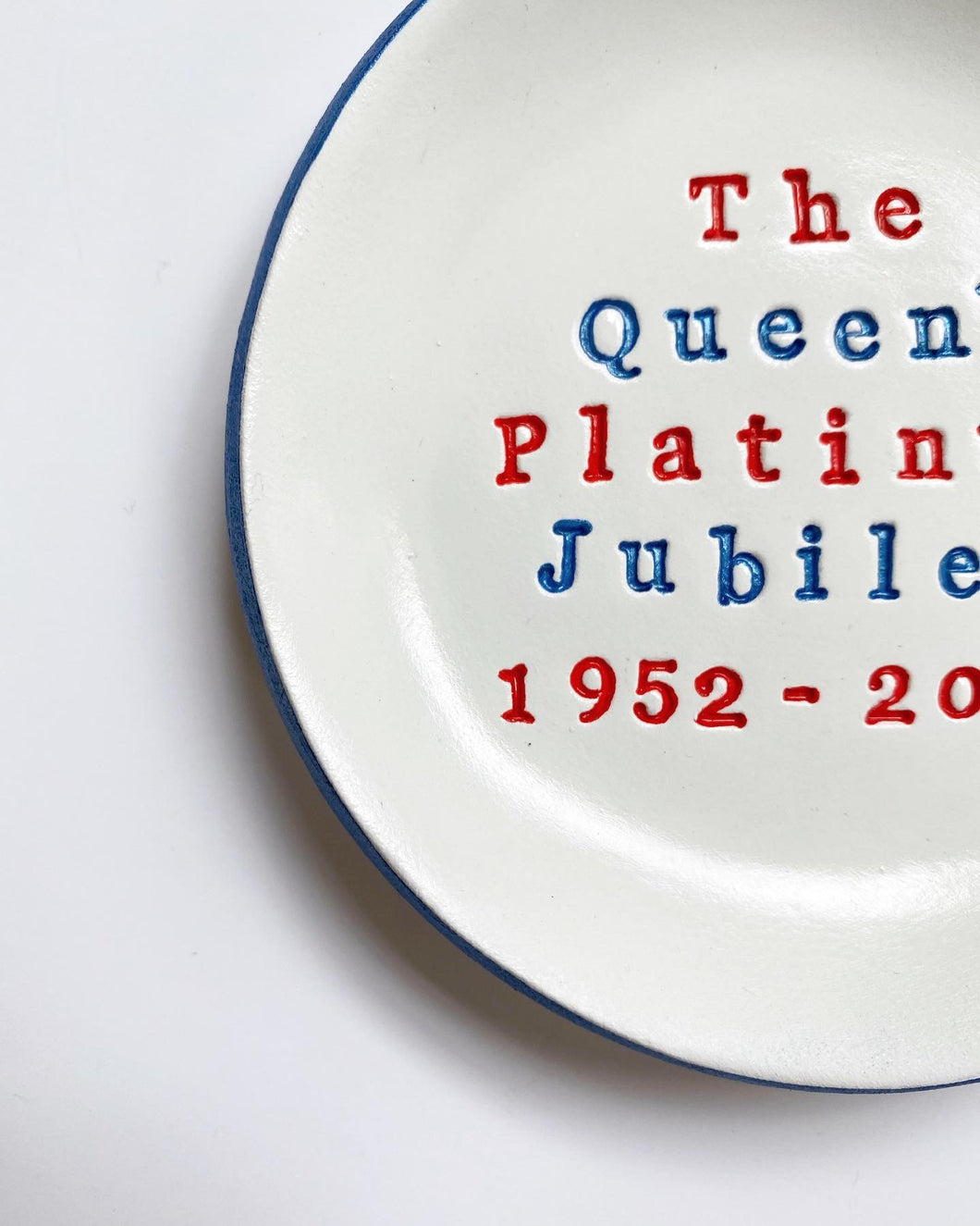 Jubilee Red, White and Blue Dish