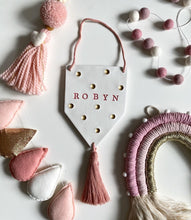 Load image into Gallery viewer, Kids Name Tassel Wall Hanging
