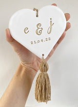 Load image into Gallery viewer, Large Tassel Wedding Heart
